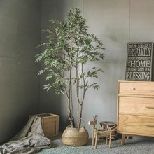 森空间仿真绿植轻奢装饰假树大型仿生室内客厅落地盆栽摆件北欧
