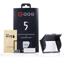 适用佳能GGS五代金刚屏钢化膜和磁吸遮光罩单反相机屏幕保护贴膜