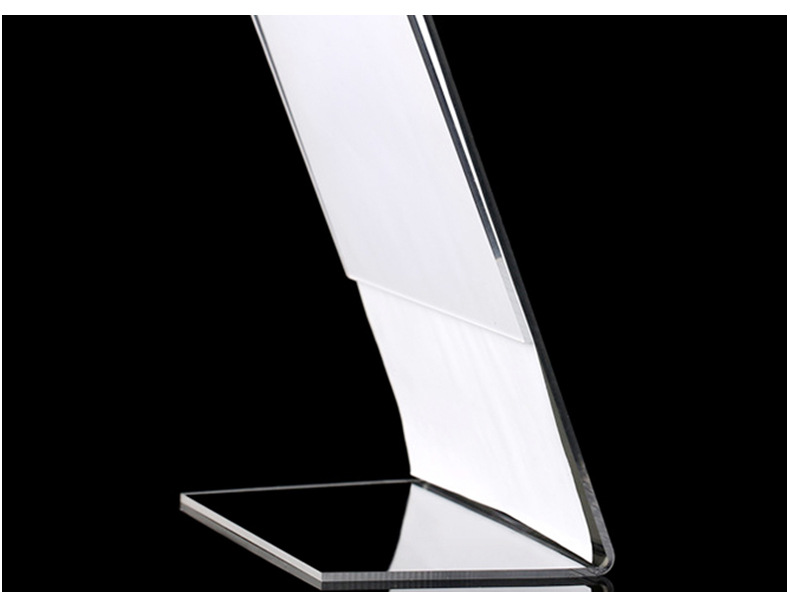 亚克力l型折弯台卡桌面价格牌展示架广告宣传台l型桌签