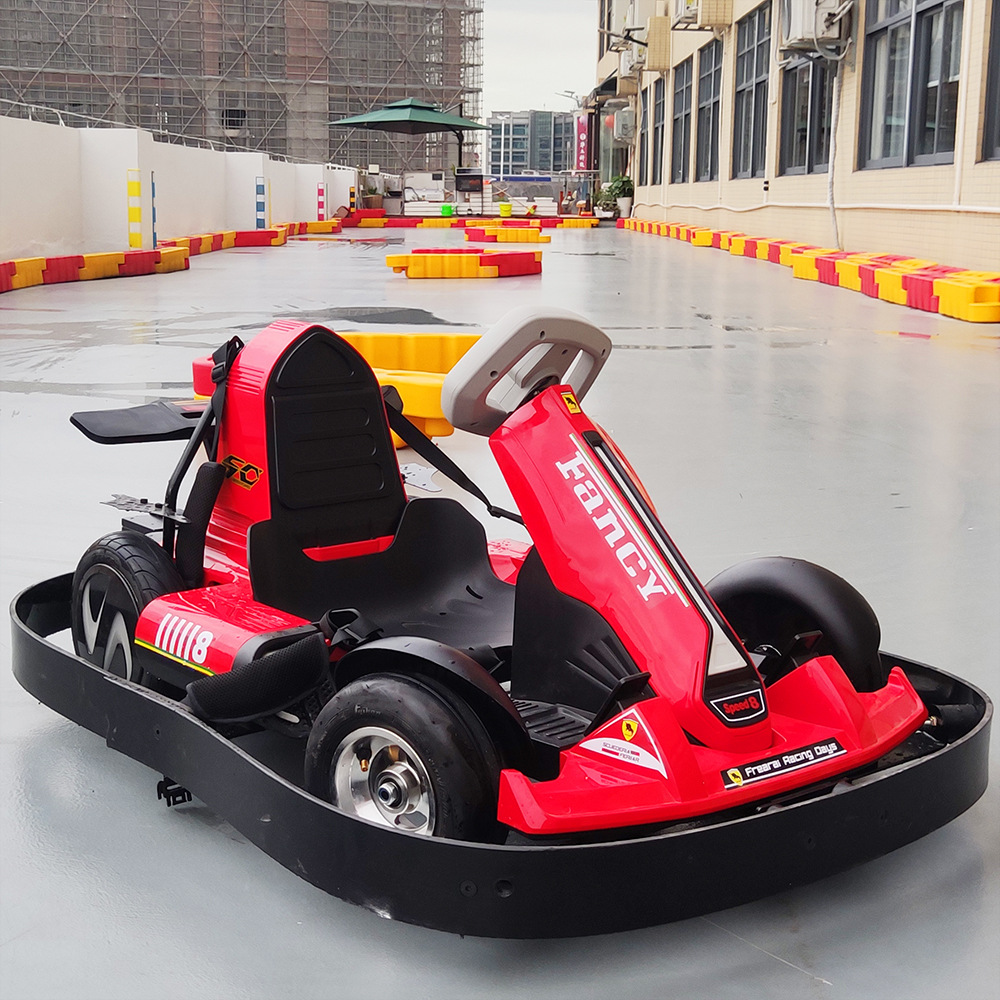 新款儿童商用卡丁车k5室内商场广场小场地游乐车电池快拆遥控启动