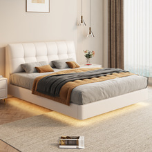 意式轻奢床主卧床北欧风现代简约卧室床大气双人软包