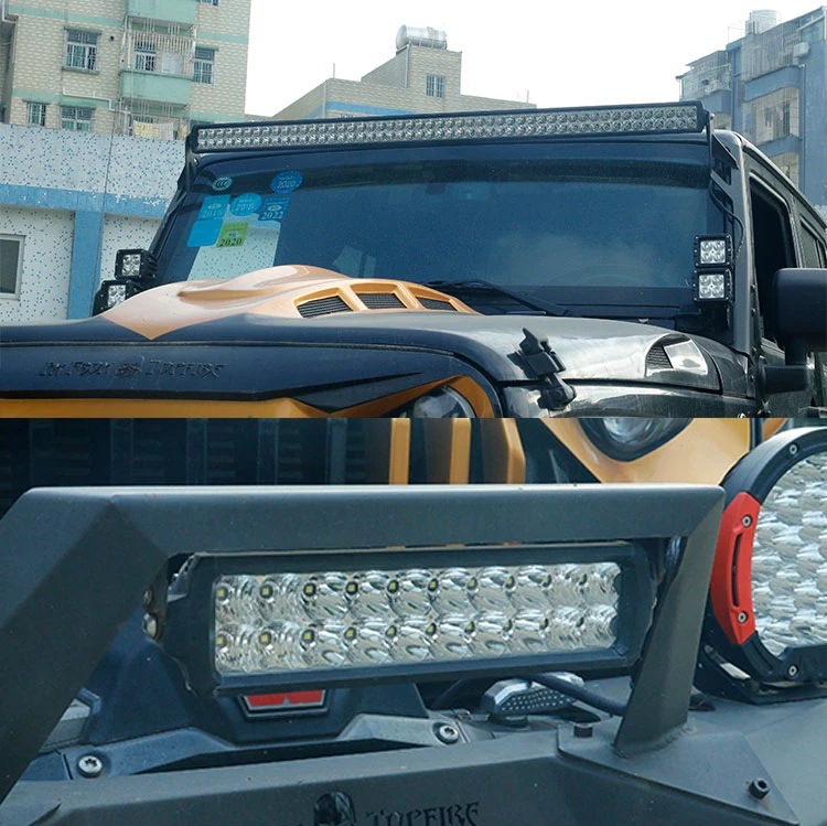 aurora北极之光越野led长条射灯工程汽车双排前杠货车车顶房车灯
