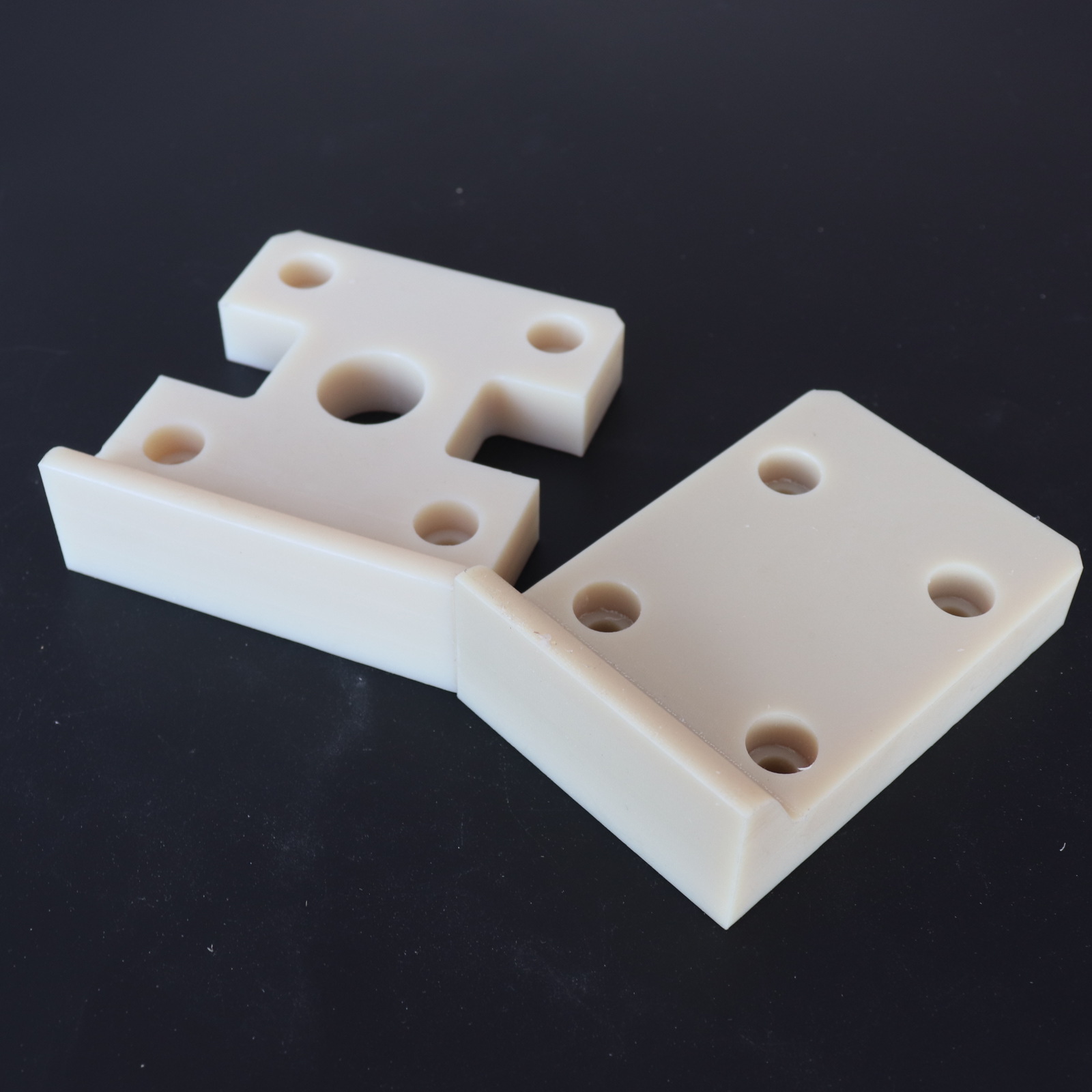 尼龙锁紧块尼龙压块轨距块 白塑料滑块 十字尼龙敲块导轨滑块