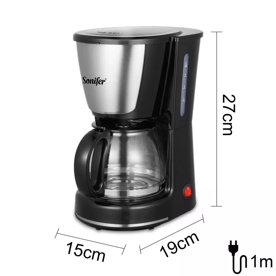 Cross-Border Italian Coffee Machine Grinding Integrated Coffee Beans Coffee Maker Drip Type Coffee Maker Coffee Maker