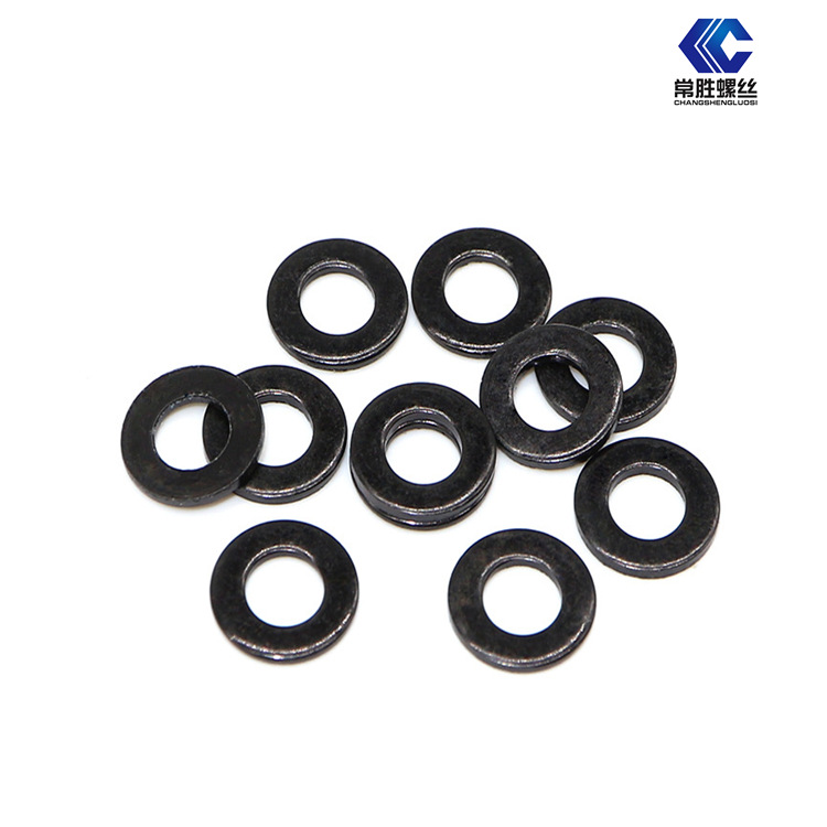 镀黑平垫圈金属垫圈 黑垫圈平圆片平垫片圈 M2-M12
