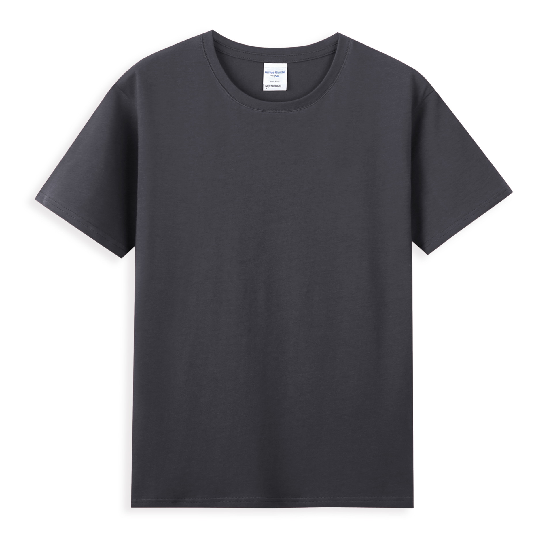 Ag40 Combed Cotton T-shirt 210G Men's Plain Solid Color round Neck Short Sleeves Wholesale Printing Trendy Men's Brand T-shirt