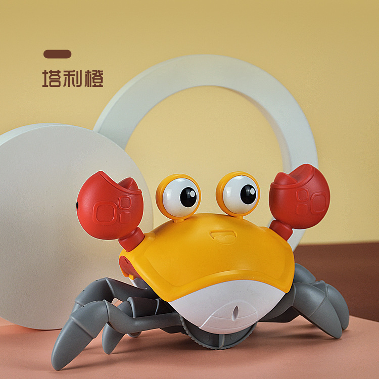 Tik Tok Toys Crab Induction Escape Children's Electric Toys Charging Luminous Music New Exotic Stall Night Market