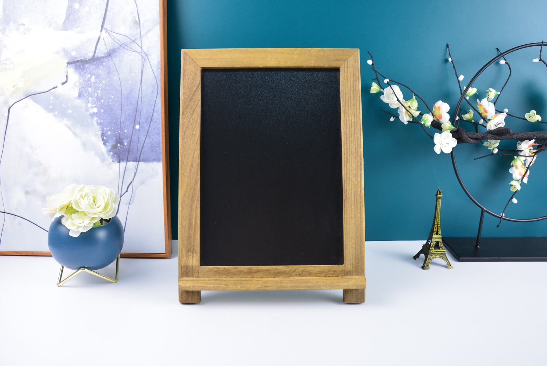 创意吧台桌面木质小黑板木制奶茶店挂式菜单家用留言儿童涂鸦画板