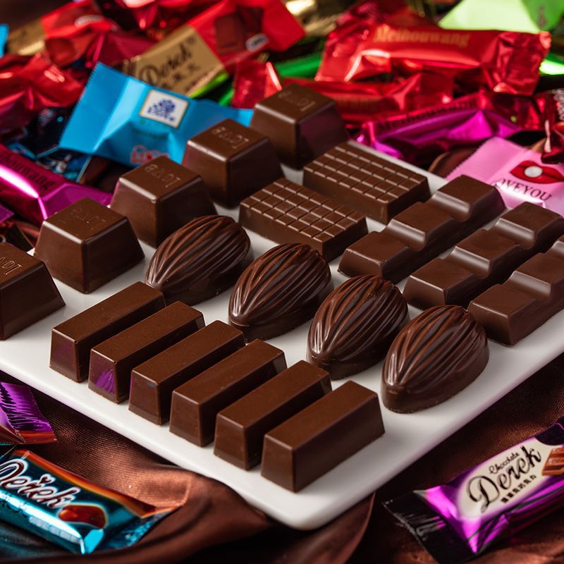 黑巧克力夹心混合装散装整箱黑巧克力喜糖零食甜点礼品盒糖果