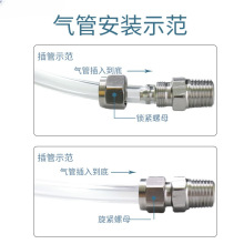 YZ304不锈钢PCF快拧内丝接头气动气管锁母快接直通接头软管快速接