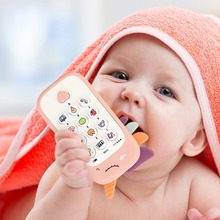 宝宝早教益智牙胶儿童音乐故事机智能电话充电手机婴儿玩具0-3岁