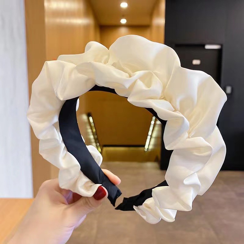 Headband High Skull Top Show Face Small Face Wash Hair Band Female Outer Wear Graceful Online Influencer Hairpin Student French Retro High Sense