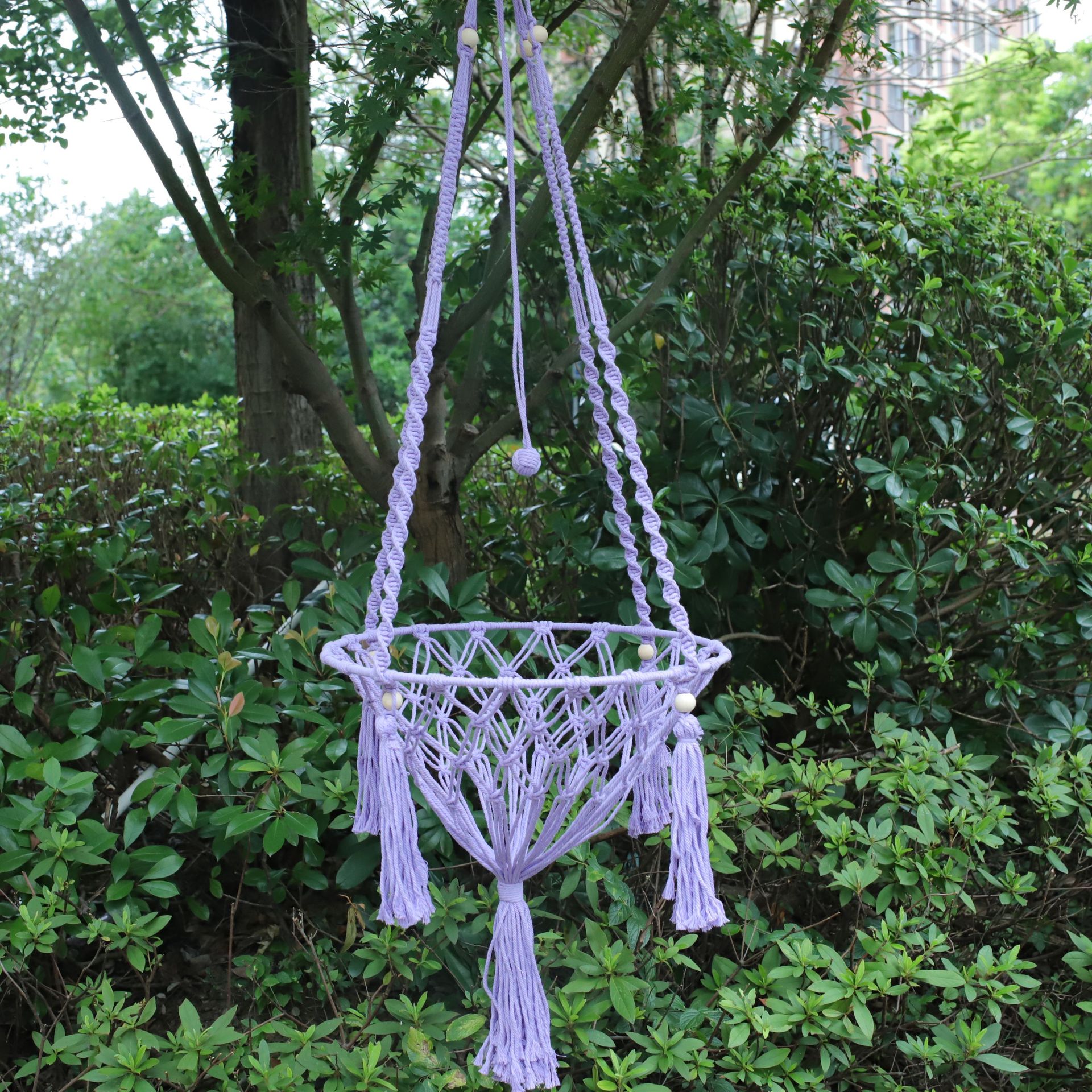 ins纯手工编织猫窝 猫咪吊篮秋千 网红宠物猫床猫窝网兜吊床