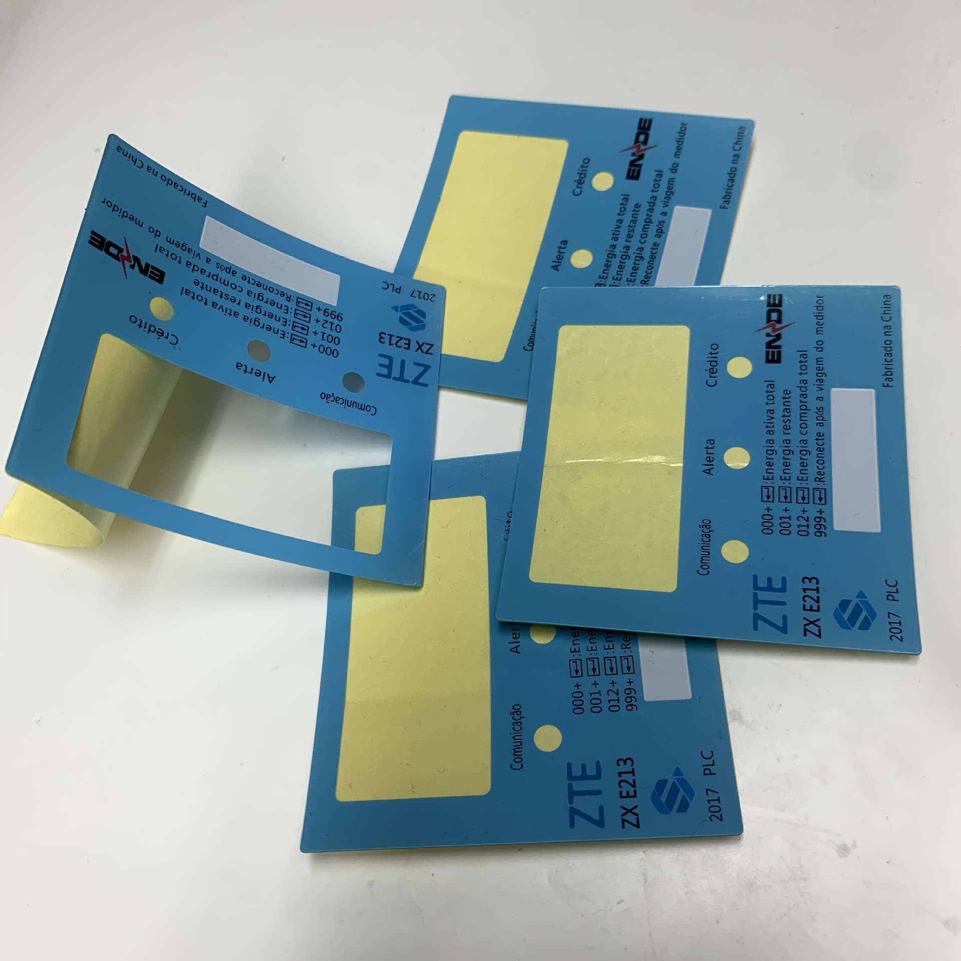 厂家直销丝印 铭板 pc电表控制面板 冲压按键pvc面贴免费提供样品