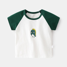 儿童短袖纯棉t恤0-3岁男女童宝宝弹力半袖上衣婴儿夏季汗衫童装