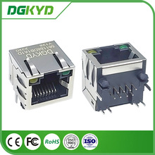 DGKYD561188DB1A1DY128 不带滤波器 8P8C屏蔽连接器 带灯网口插座