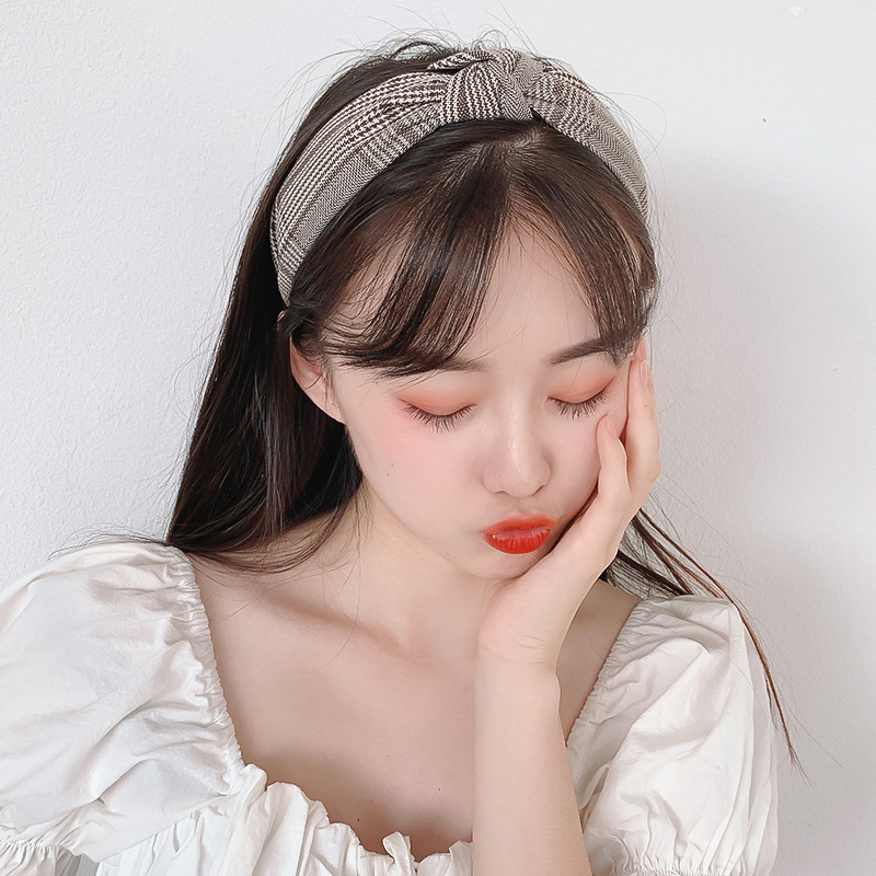 韩国甜美发箍简约宽边外出头箍网红压发百搭洗脸发卡子发带头饰女