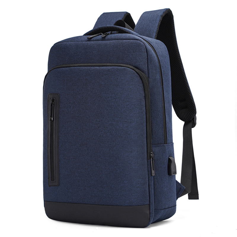 Business Large Capacity Backpack Men's Simple Travel Student Class 15.6-Inch Notebook Computer Schoolbag