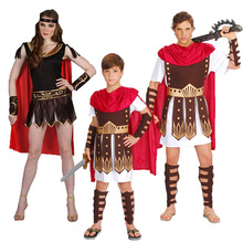 万圣节日派对舞会服装成人男女罗马武士角斗士斯巴达战士儿童亲子
