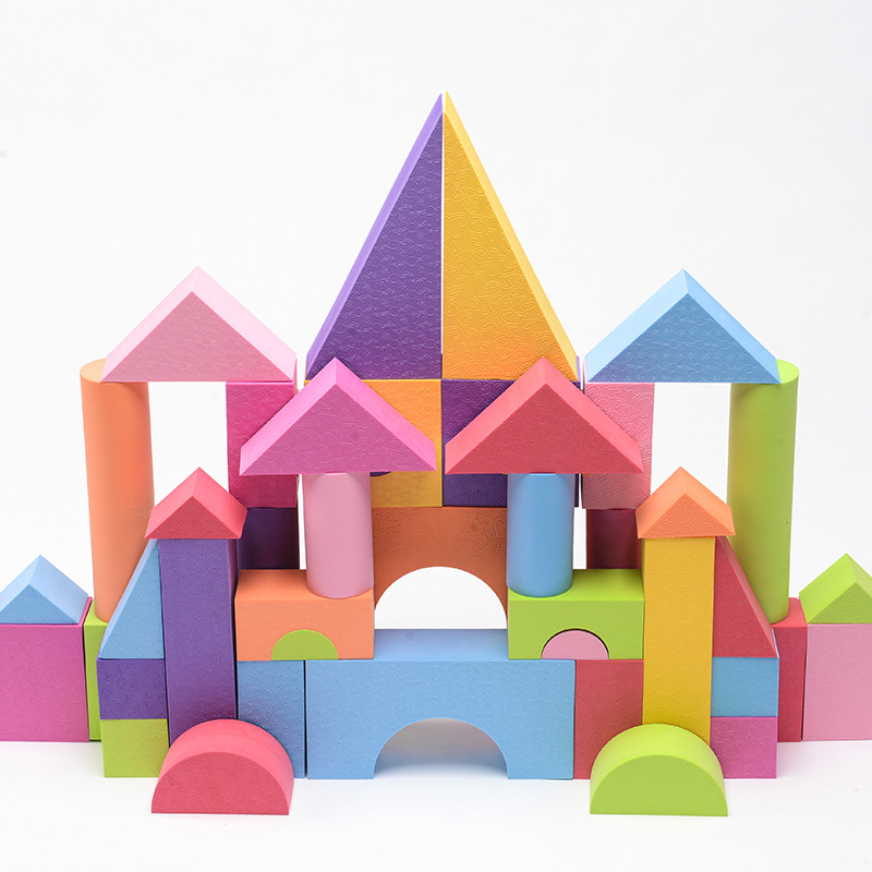 斯尔福泡沫棉eva压花软积木幼儿园室内安全可咬搭建儿童益智玩具