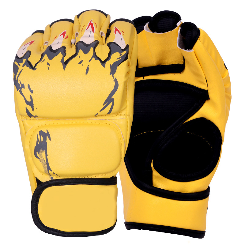 Sanda Boxing Combat Fighting Training Gloves Actual Combat MMA Gloves plus-Sized Thickening and Wear-Resistant Fitness Gloves