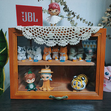 透明盲盒收纳展示架泡泡玛特娃娃手办盒杯子茶具化妆品挂墙置物架