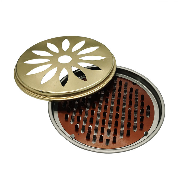 Mosquito Incense Holder with Lid Mosquito Coil Tray Gray Tray Portable Serrated Mosquito Repellent Tray with Lid Mosquito Smudge Box Mosquito Coil Holder