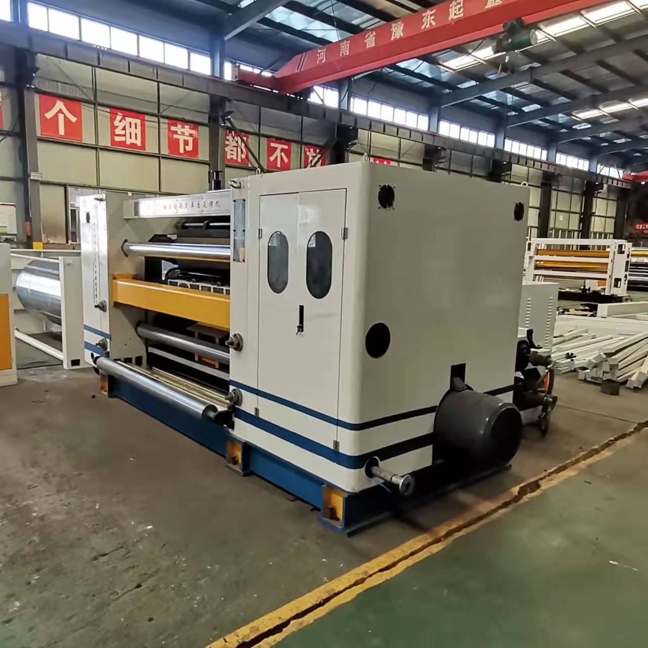 高速瓦楞纸板生产线碳化钨快速换辊吸附式单面机纸箱包装机械设备