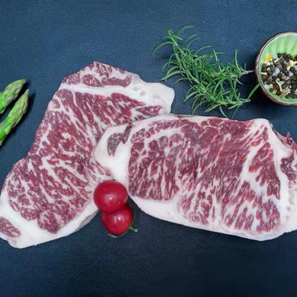 澳洲和牛m6/7西冷原切西冷牛排谷饲300天雪花牛肉整块约7kg商用