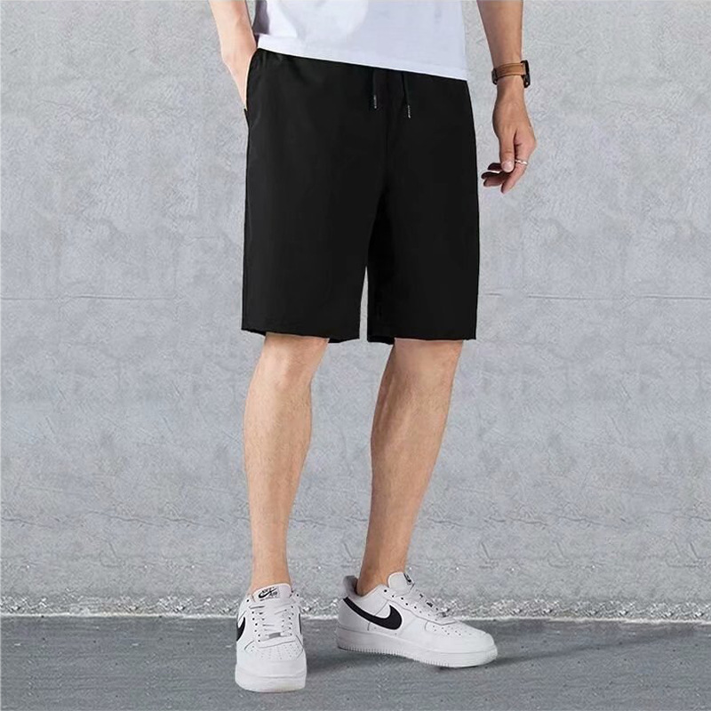 2022 Shorts Men's Summer Casual Men's New Fashion Brand Fifth Pants Ice Silk Leggings Loose Solid Color Sports Pants