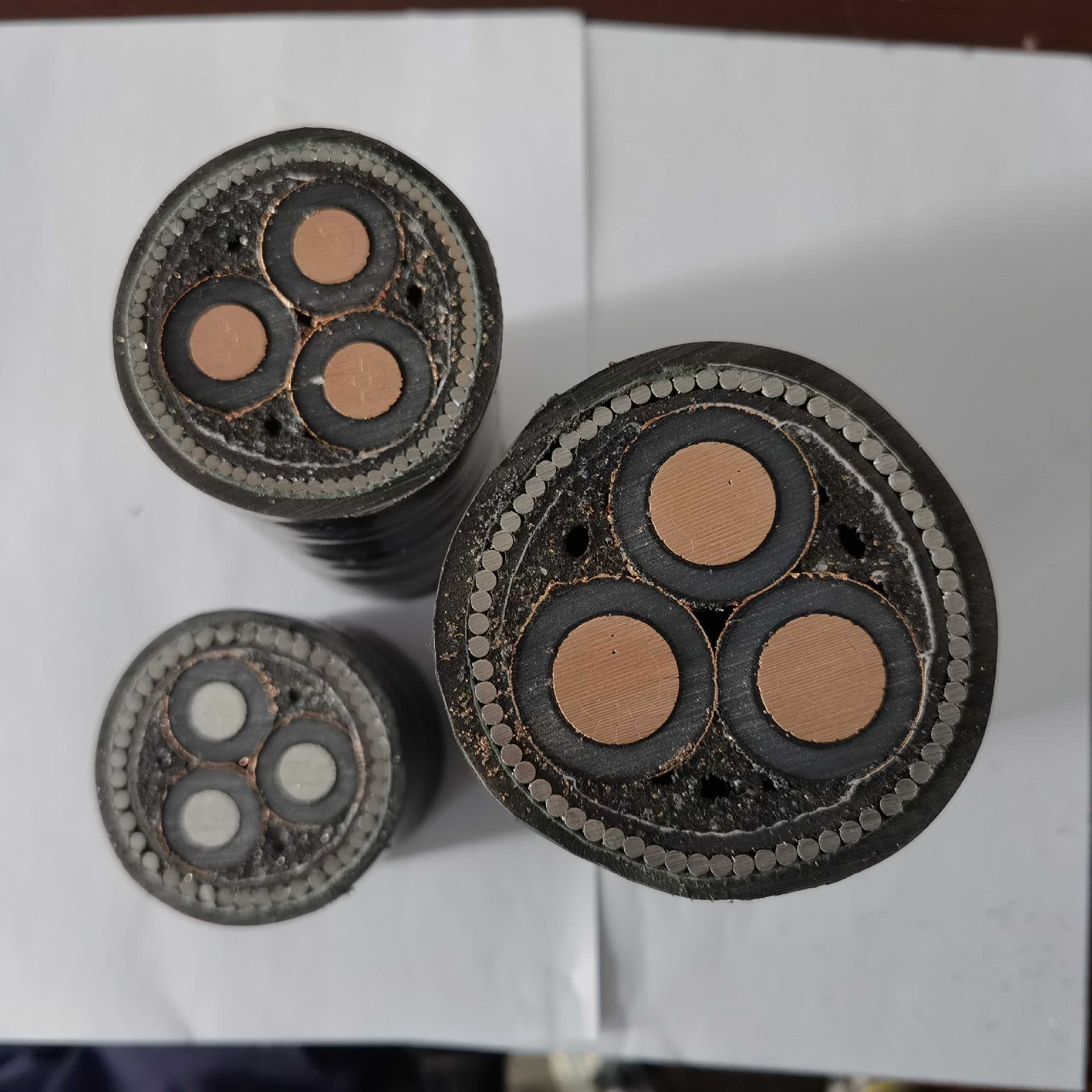 黄海线缆yjlv22铝芯铠装高压电缆3芯120平方国标地埋抗压铝电缆线