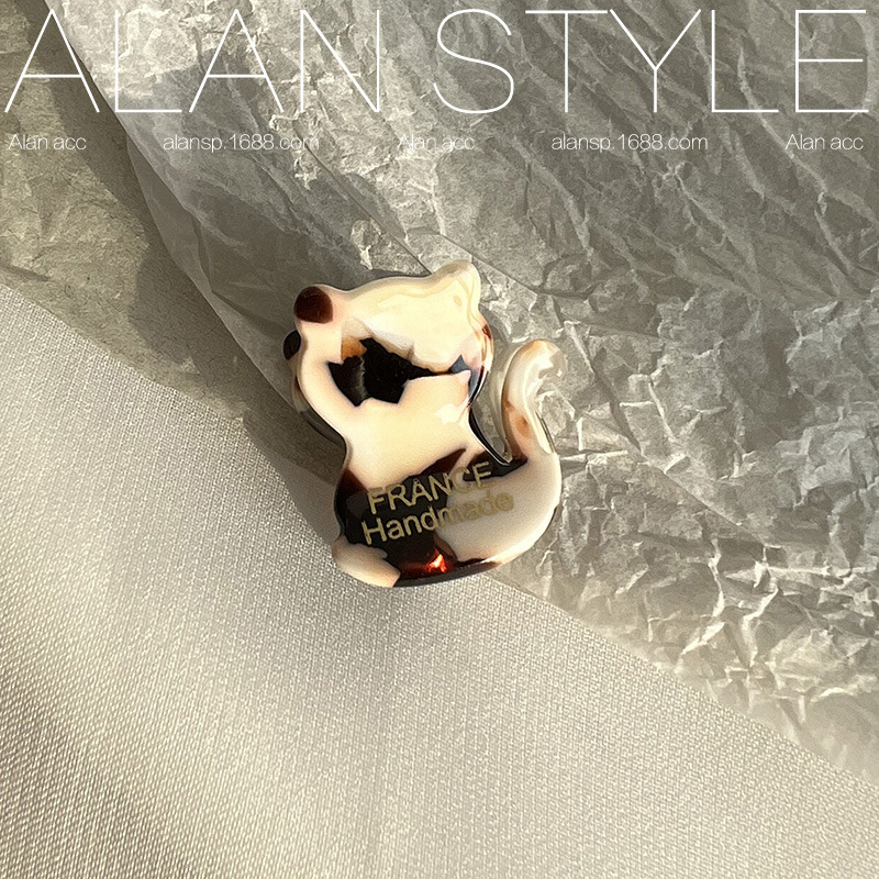 Alanins Acetate Advanced Sense Barrettes Hair Jaw Clip Shark Clip Wholesale Small Bear Mini Claw Clip Clip