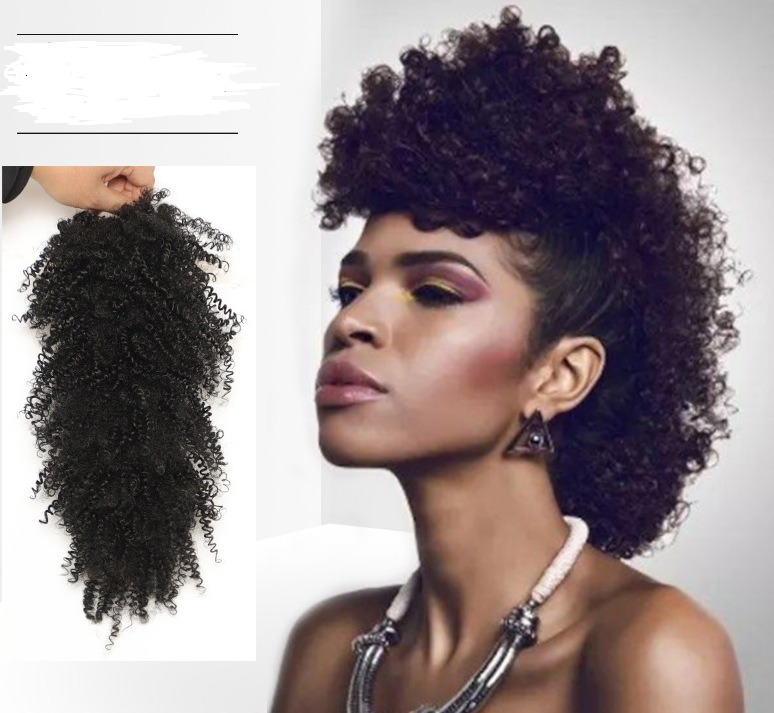 欧美女鸡冠头可可蓬松莫西干发型小卷短高温丝假发-阿里巴巴