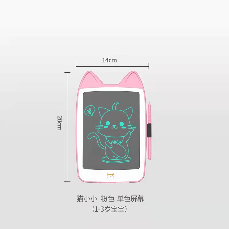 New Cute Cat LCD Handwriting Board Children Cartoon Small Blackboard Writing Drawing Board Unisex