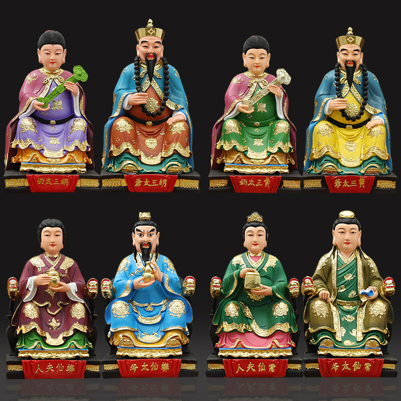 四大家族神像居家保平安摆件家用树脂佛像胡三太爷太奶保家仙神像