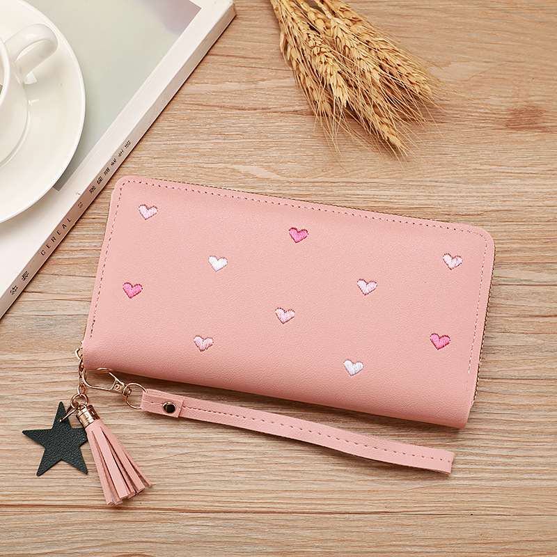 New Women's Chic Bag Long Leather Bag Large Capacity Women's Multi-Card Wallet Zipper Handbag Coin Purse Mobile Phone Bag