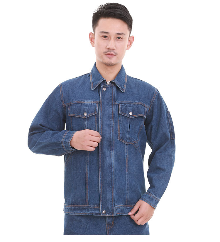 长袖机修工作服套装男士劳保工作服蓝色春秋款工装电工服厂服批发
