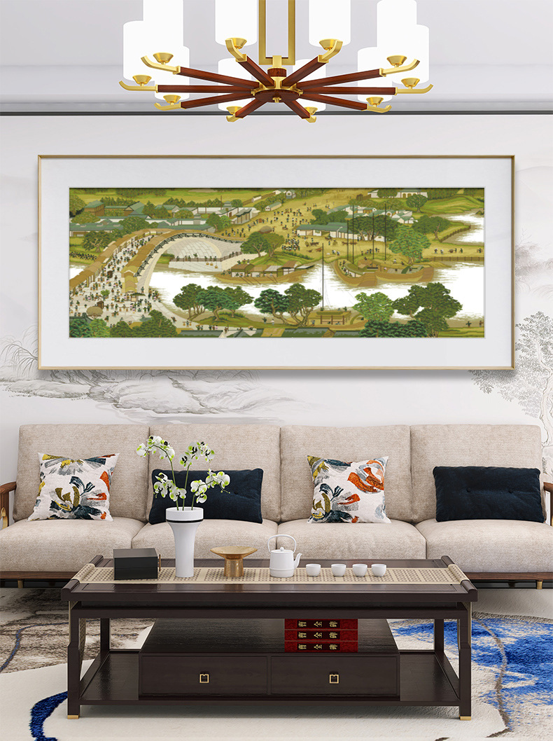 十字绣2021新款线绣清明上河图拱桥客厅中国风十大名画手工自