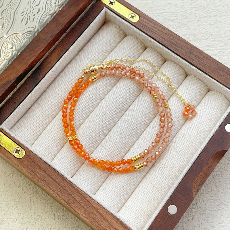 锆石尖晶石 进口尖晶石 黄锆石 超闪ab款双圈手串手链-阿里巴巴