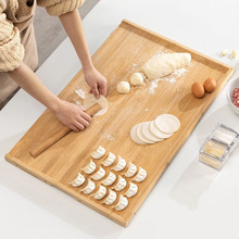 竹制擀面板家用大号砧板厨房和揉面板切菜板餐厅包水饺长方形案板