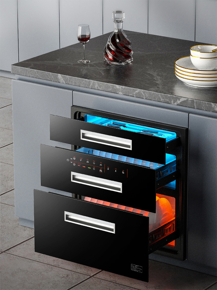 适用荣事达消毒柜嵌入式家用紫外线碗筷消毒碗柜小型厨房高温十大