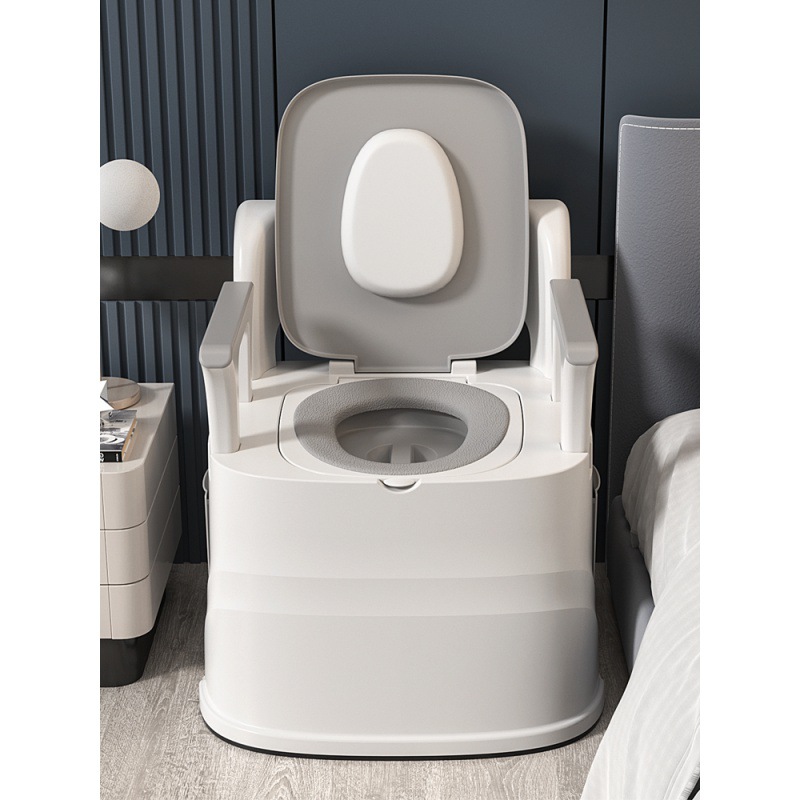 老人坐便器成人家用可移动马桶孕妇老年人便携室内防臭便盆坐便椅