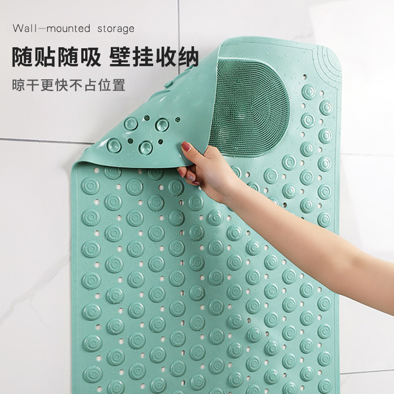 Bathroom Non-Slip Mat Shower Room Falling-Resistant Mat Bathroom Bath Foot Mat Elderly Children Wash Cool Pad Massage Floor Mat