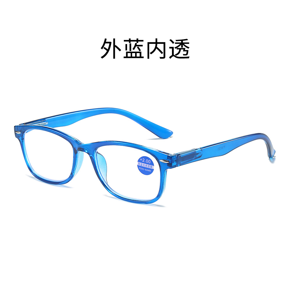 New Full Frame Transparent Support M Nail Reading Glasses HD Portable Presbyopic Glasses Men and Women Same Style Wholesale
