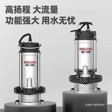 德力西潜水泵220v清水泵家用小型抽水机高扬程农用灌溉洗车抽水机