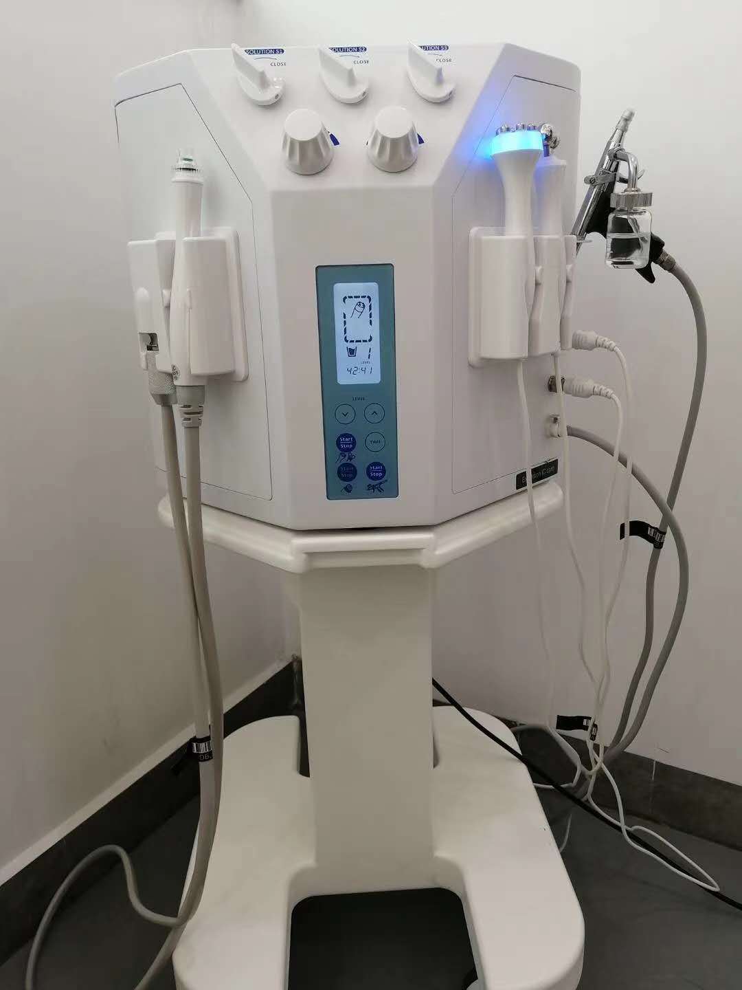 韩国大气泡美容仪小气泡皮肤综合管理仪器清洁喷氧焕肤射频导入仪
