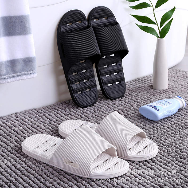 Slippers Men's Summer Bathroom Bath Quick-Drying Household Non-Slip Leaking Hollow Hole Men's Sandals Women's