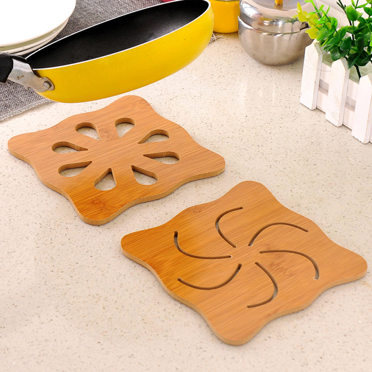 Wooden Cartoon Heat Proof Mat Dining Table Cushion Non-Slip Pot Mat Creative Cute Mat Teacup Mat Bowl Coaster Cup Coaster