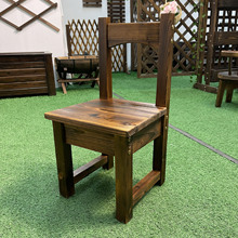 防腐木户外小凳子 实木旋转小圆凳 复古家用靠背木质椅子方凳矮凳