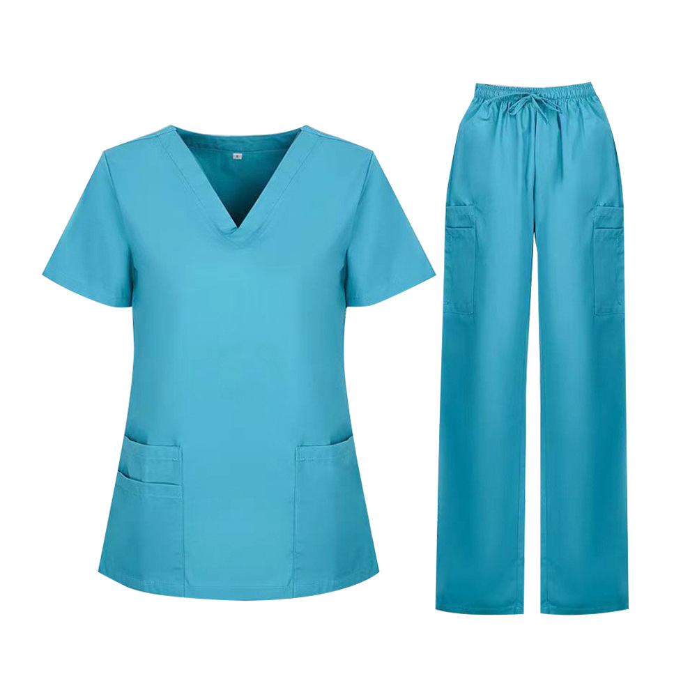 洗手衣刷手服医院手术衣口腔牙科美容隔离工作服弹力分体套装短袖